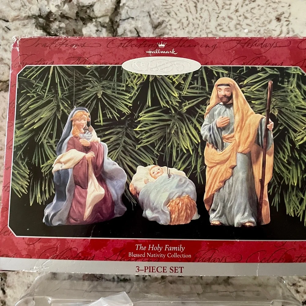 Hallmark Keepsake Ornaments The Holy Family Blessed Nativity Collection 1998